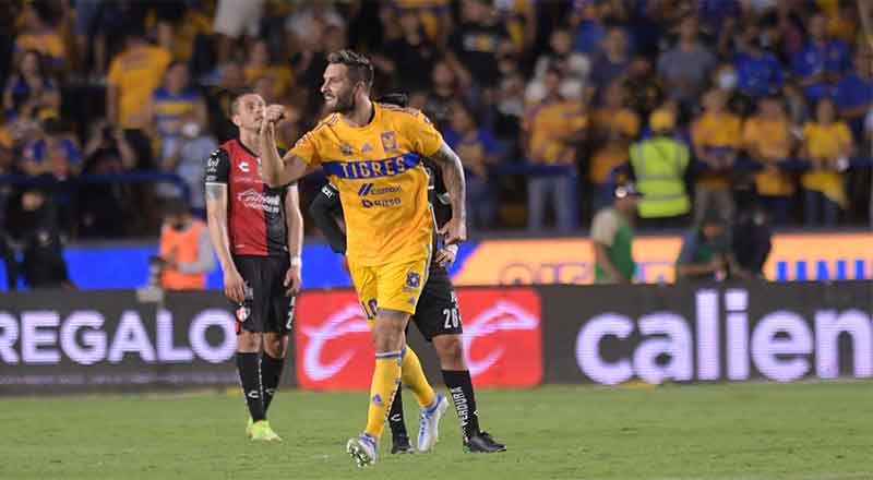 Tigres vence al Atlas 2-0 y se coloca en tercer lugar 1 TIGRES 2 3