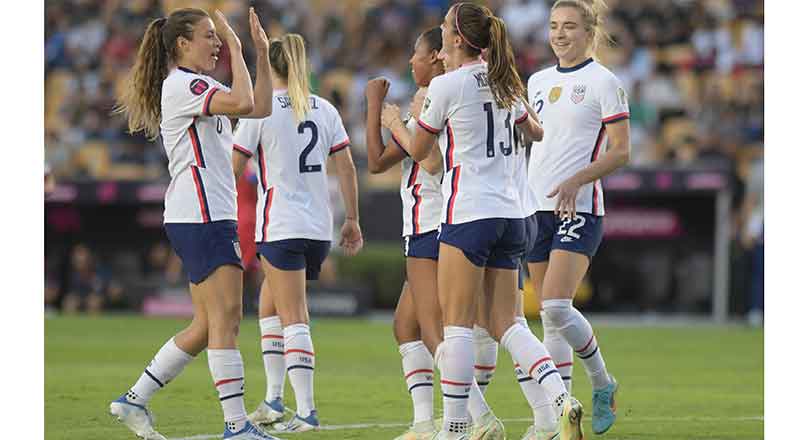 Estados Unidos muestra su poderío: vence 3-0 a Haití 1 USA FEM 2