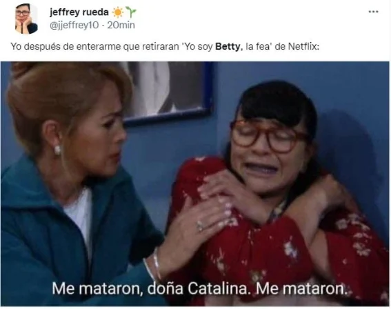 No saquen a 'Betty, la fea' de Netflix; piden con memes 4