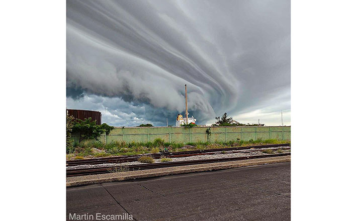 Las fotos de la 'nube cinturón' que asombra a Tamaulipas 2 ku