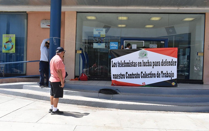 Telefonistas de Reynosa estallan en huelga 1 sm