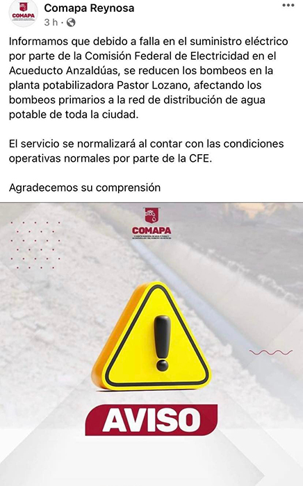 Reynosa amanece sin agua 1 297223821 5110479262393847 8331509509653387550 n