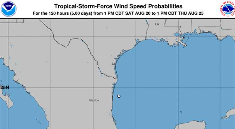 Se desvanece trayectoria de 'Cuatro'; se desvía al Valle de Texas 1 CUATRO 2