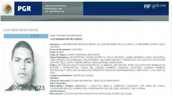 Cae en CDMX el líder criminal 'La Vaca” 1 JOSE BERNABE