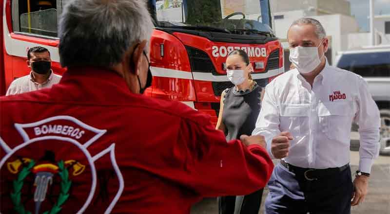 Oseguera enaltece labor del Cuerpo de Bomberos en Madero 1 MADERO 15