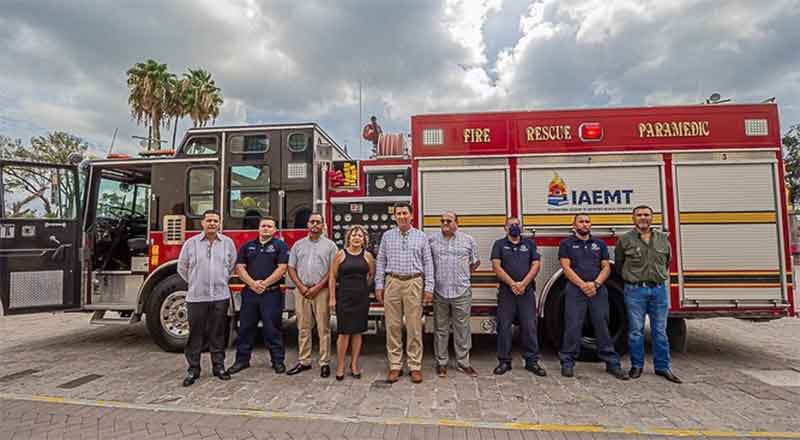 Entrega Mario López unidad equipada al Cuerpo de Bomberos 1 MATAMOROS 2 5