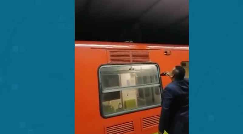 Detienen a hombre por subir a techo de Línea 8 del Metro 1 METRO