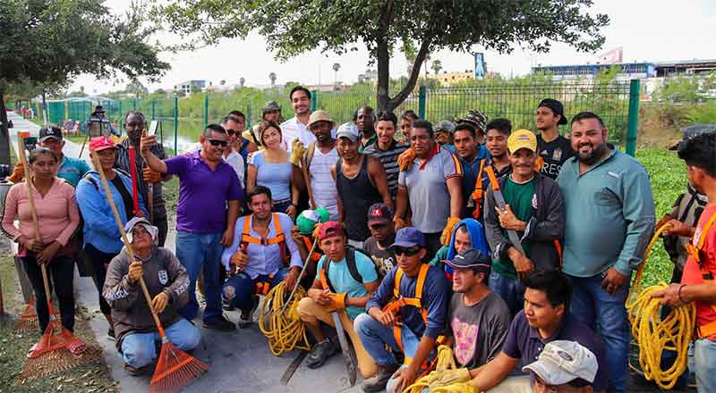 Agradece alcalde Carlos Peña colaboración de migrantes 1 REYNOSA 2 2