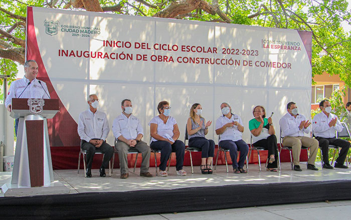 Inician ciclo escolar en Ciudad Madero con entrega de obra pública 1 ess