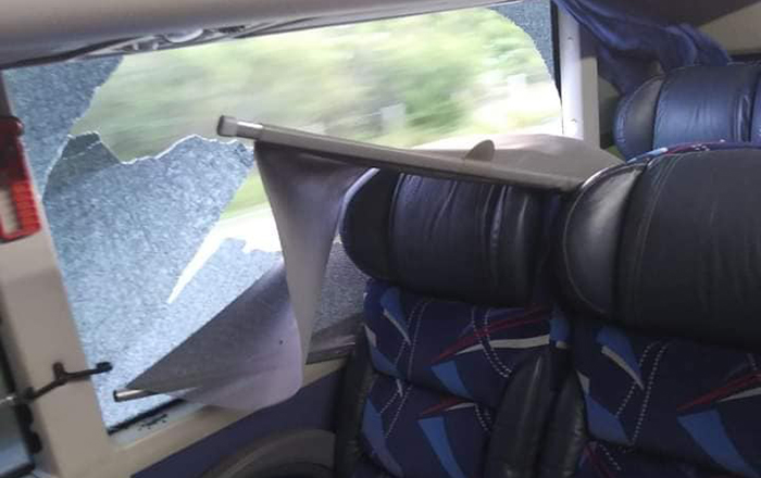 Vandalizan autobuses de pasajeros en la Monterrey-Reynosa 1 305159687 588735106364331 1801599125607959271 n