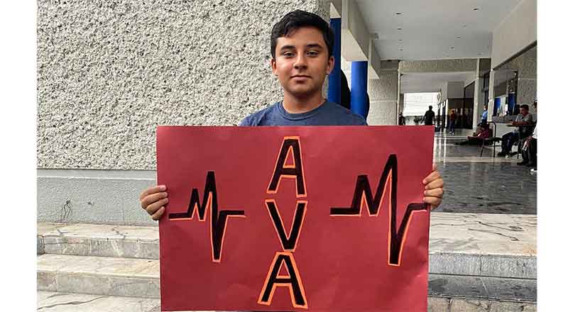 Se manifiestan en apoyo a AVA en Ciudad Victoria 1 APOYO 2