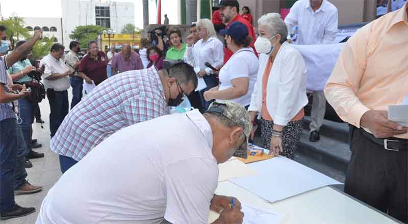 Recaban firmas en apoyo al gobernador electo Américo Villarreal 4 FIRMAS 3