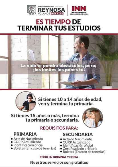 Invita Instituto Municipal de la Mujer a concluir estudios de secundaria 1 IMM 2