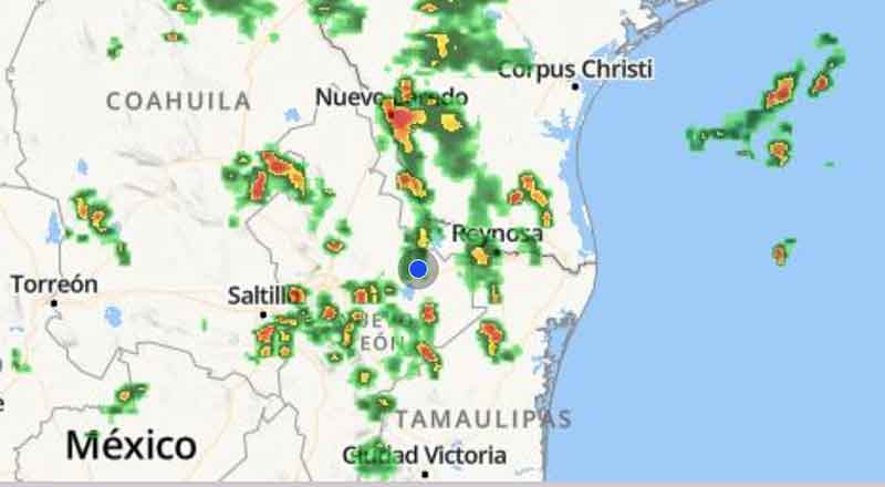 Aparece el arcoiris en cielo de Reynosa 2 MAPA