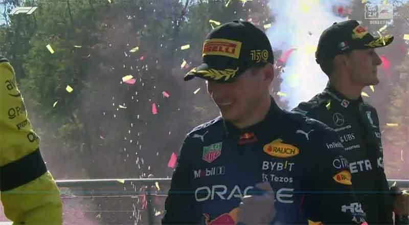 Logra Verstappen la victoria en Italia; Checo queda sexto 1 MAX Verstappen
