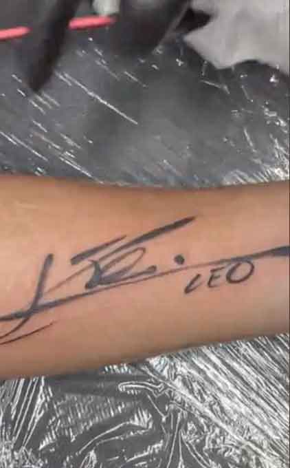 Portero de la MLS se tatúa autógrafo de Messi en el brazo 1 RANIERI 2