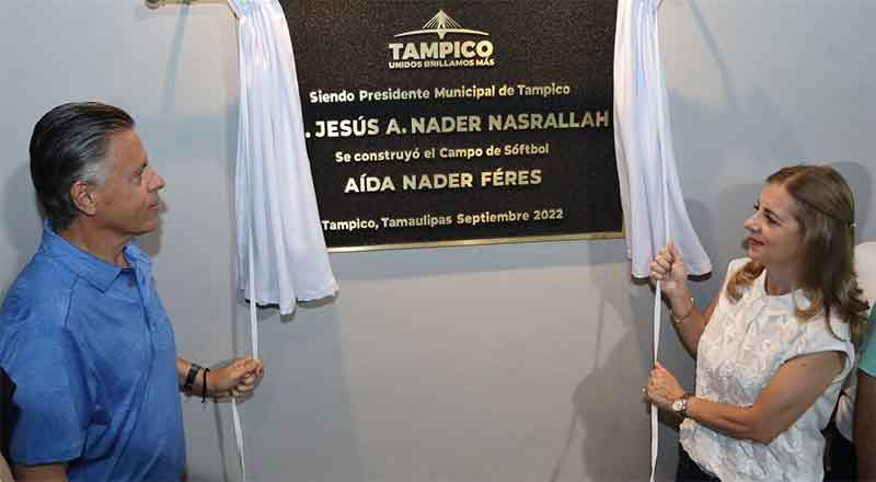Inaugura Chucho Nader nuevo estadio de softbol 'Aída Nader Féres' 1 TAMPICO 5