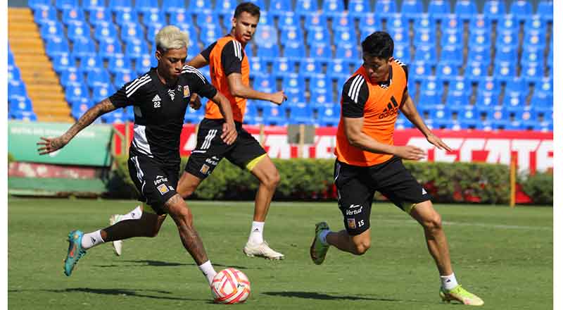 Tigres se preparan para juego ante Chivas 5 TIGRES 3 1