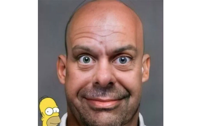 IA recrea cómo serían 'Los Simpson' si fueran humanos 2 homero