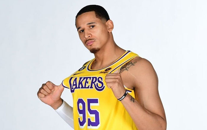 Toscano asombra a sus compañeros de Lakers 1 lakers