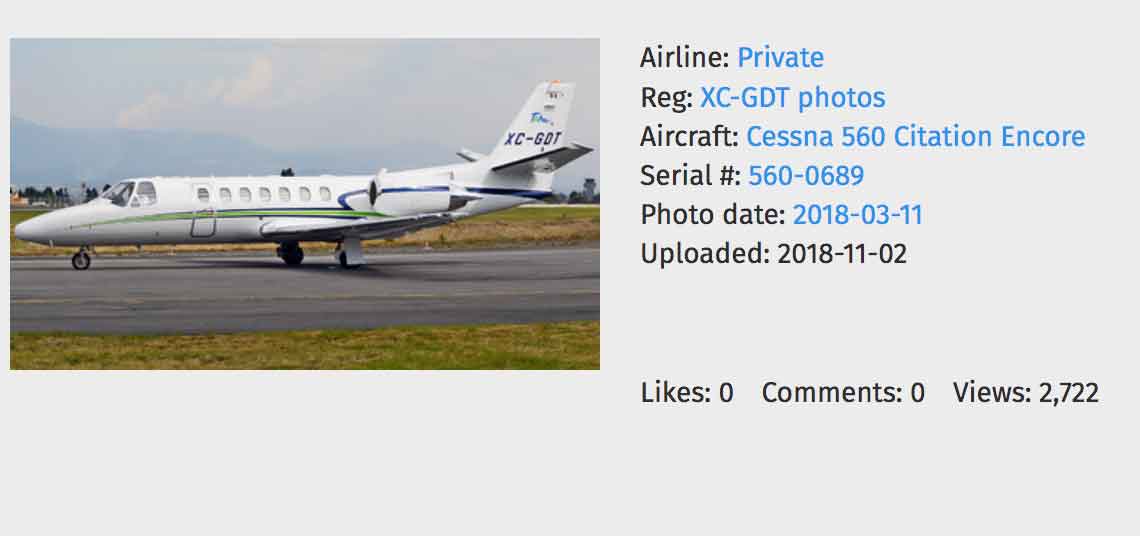 Avión de Cabeza de Vaca voló a la frontera una hora antes de sesión del TRIFE 3 CABEZA 4