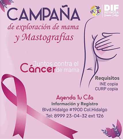Inicia DIF Reynosa campaña de exploración y mastografías 1 CANCER