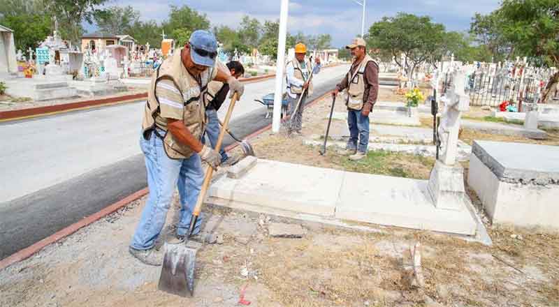 Verifica alcalde rehabilitación del panteón municipal 1 PANTEON 1