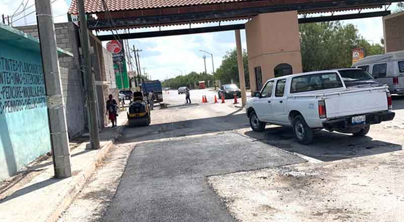 Aplican en Reynosa rehabilitación de asfalto en Hacienda las Fuentes 1 PAVIMENTACION 2