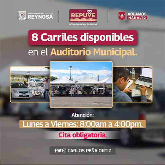 Incrementa Carlos Peña módulo REPUVE a 8 carriles 1 REPUVE