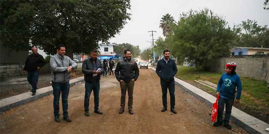 Avanza pavimentación en comunidad de La Boca en Santiago, NL 1 SANTIAGO NL