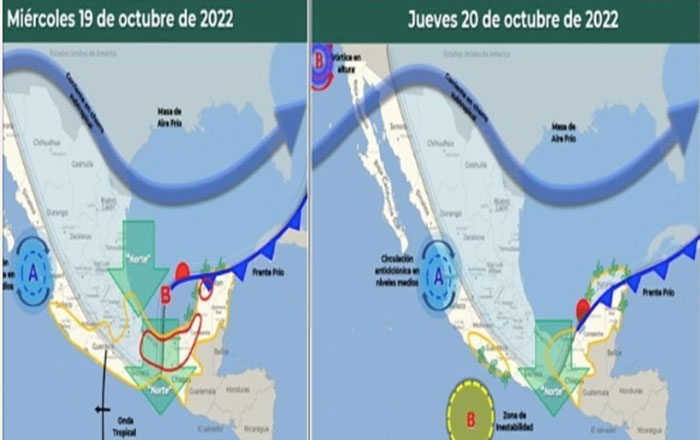 Anuncia Protección Civil llegada de frente frío y lluvias 1 gff