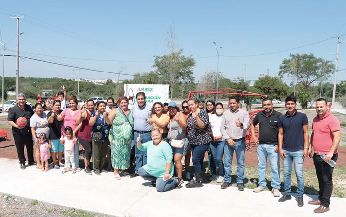 Impulsa Paco Treviño rehabilitación de plazas en Juárez 1 ja