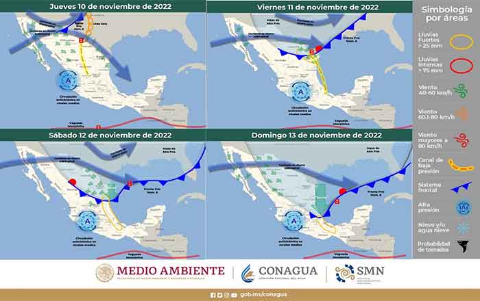 Pronostican ligero descenso de temperatura en el noreste del país 1 CLIMA 2