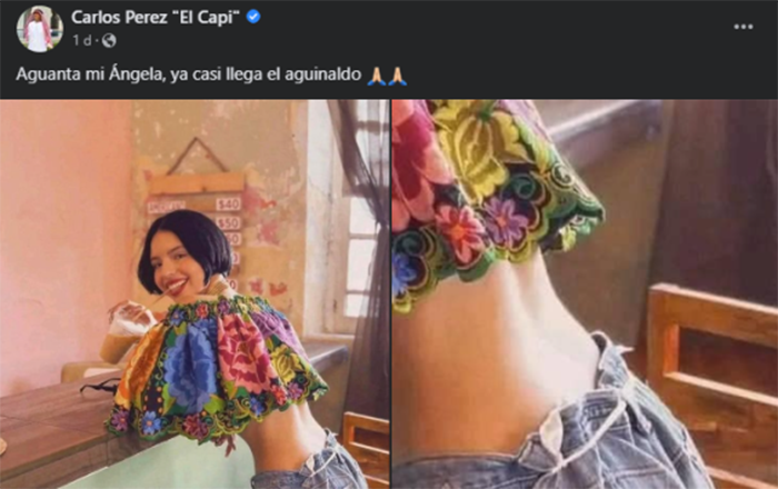Ángela Aguilar sube foto a Instagram y ‘Capi’ Pérez se burla 1 Captura de pantalla 2022 11 24 a las 12.27.12 p.m.