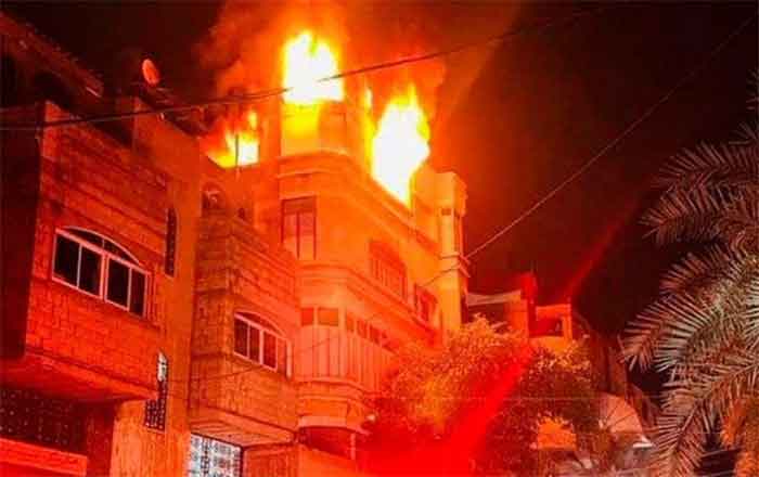 INCENDIO-GAZA