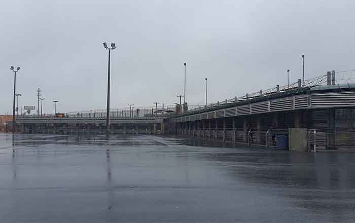 Y con este frío... los puentes internacionales están vacíos 1 PUENTE SOLO 2
