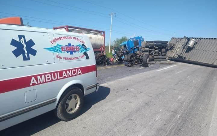Choque en la San Fernando-Victoria deja un lesionado, cierran vialidad 2 319943883 904121184339733 8811228959998960676 n