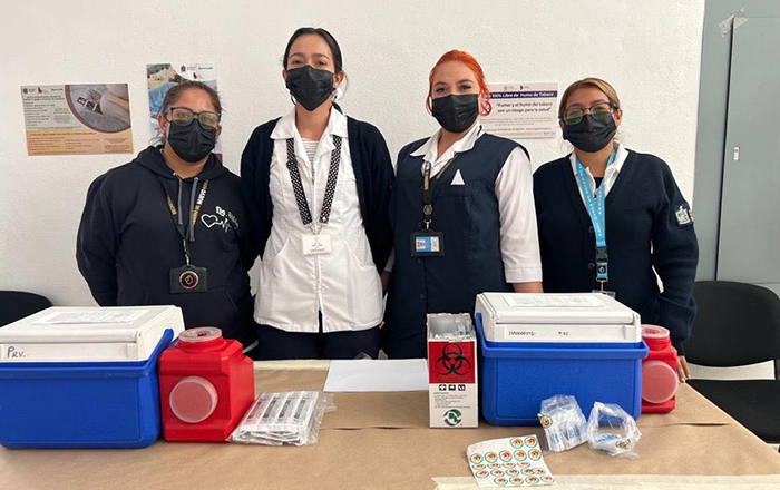 Instalan macro módulo de vacunación contra Covid-19 para menores en San Bernabé 3 319993076 866292111080167 113511506860631460 n