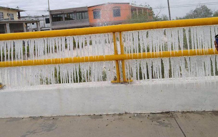 Se congela fuga de agua potable en Reynosa 1 320490838 835312690871335 912350115670164131 n
