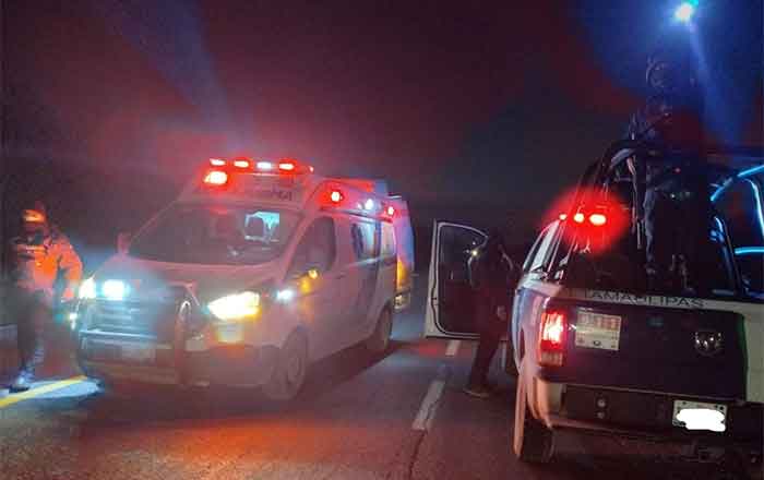 Guardia Estatal auxilia a compañeros heridos tras incendio de patrulla 2 ACCIDENTE