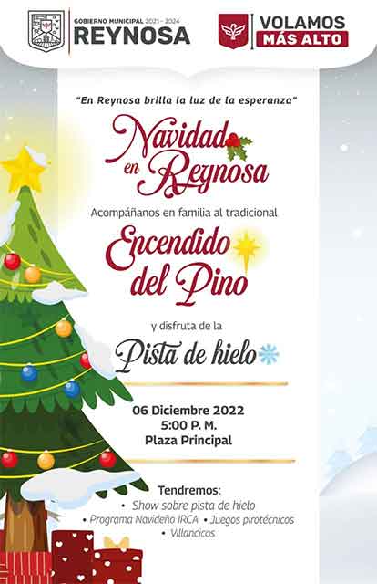 Invita Carlos Peña Ortiz a encendido de pino navideño en Reynosa 1 ENCENDIDO DE PINO