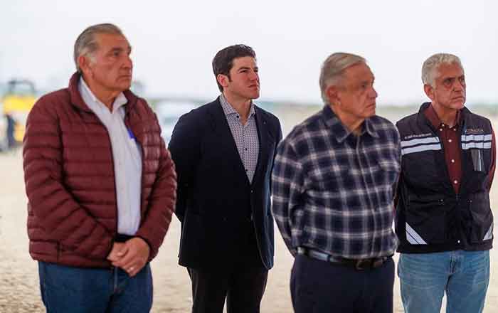 Supervisan Samuel y AMLO avance de obra de acueducto El Cuchillo II 1 SAMUEL 2 2