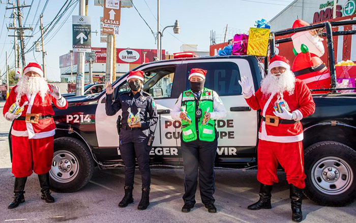 Instalan Policías y Tránsitos de Guadalupe filtros navideños 1 gtfd