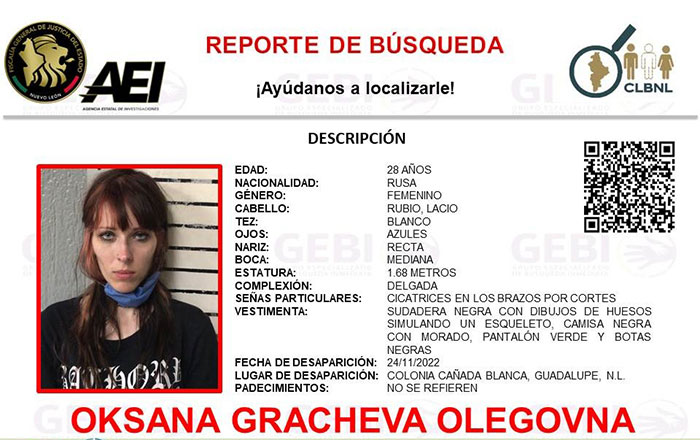 Localiza Policía de Juárez a rusa desaparecida en Nuevo León 1 sdf