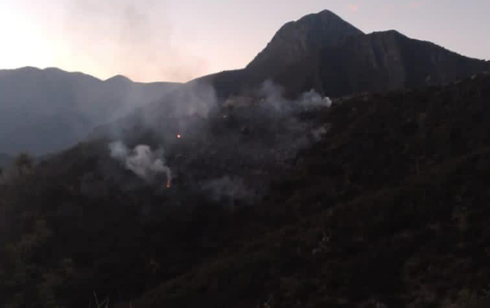 Atienden en Santiago, reporte de un incendio forestal 2 322970199 696576365308685 8873125148772644636 n