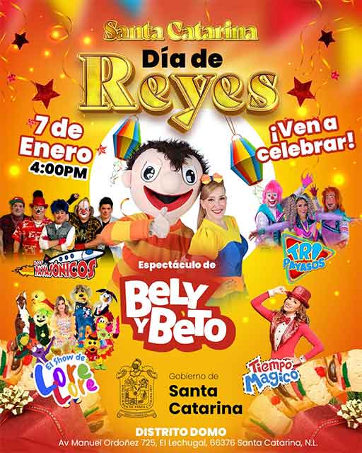 Lista Santa Catarina para celebrar el Día de Reyes, con Bely y Beto 1 BELY Y BETO