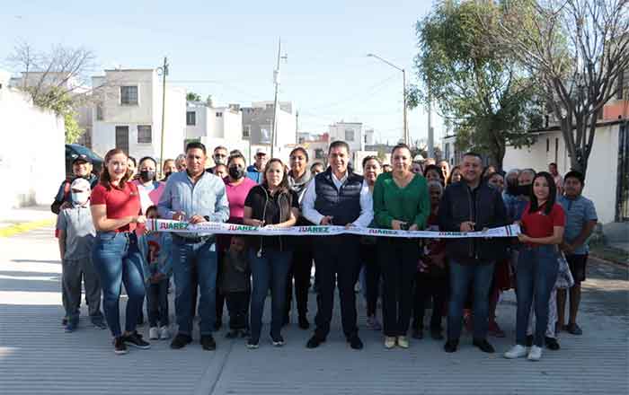 Invierte Juárez en concreto hidráulico para vialidades 1 JUAREZ NL 1