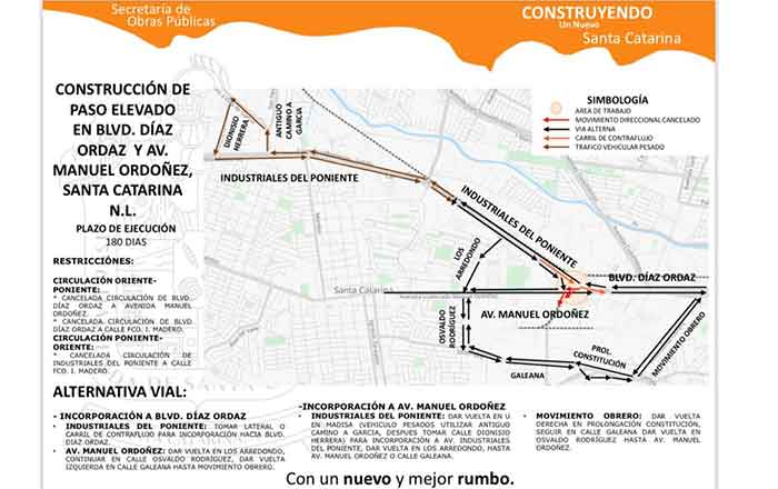 Anuncia Santa Catarina restricciones viales por mega puente 1 PUENTE 1
