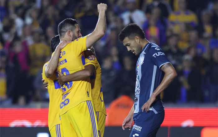 Aplasta Tigres al campeón Pachuca 4-1 8 TIGRES 4