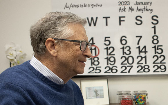 El pronóstico de Bill Gates de lo que pasará en el mundo en 2023 1 gates